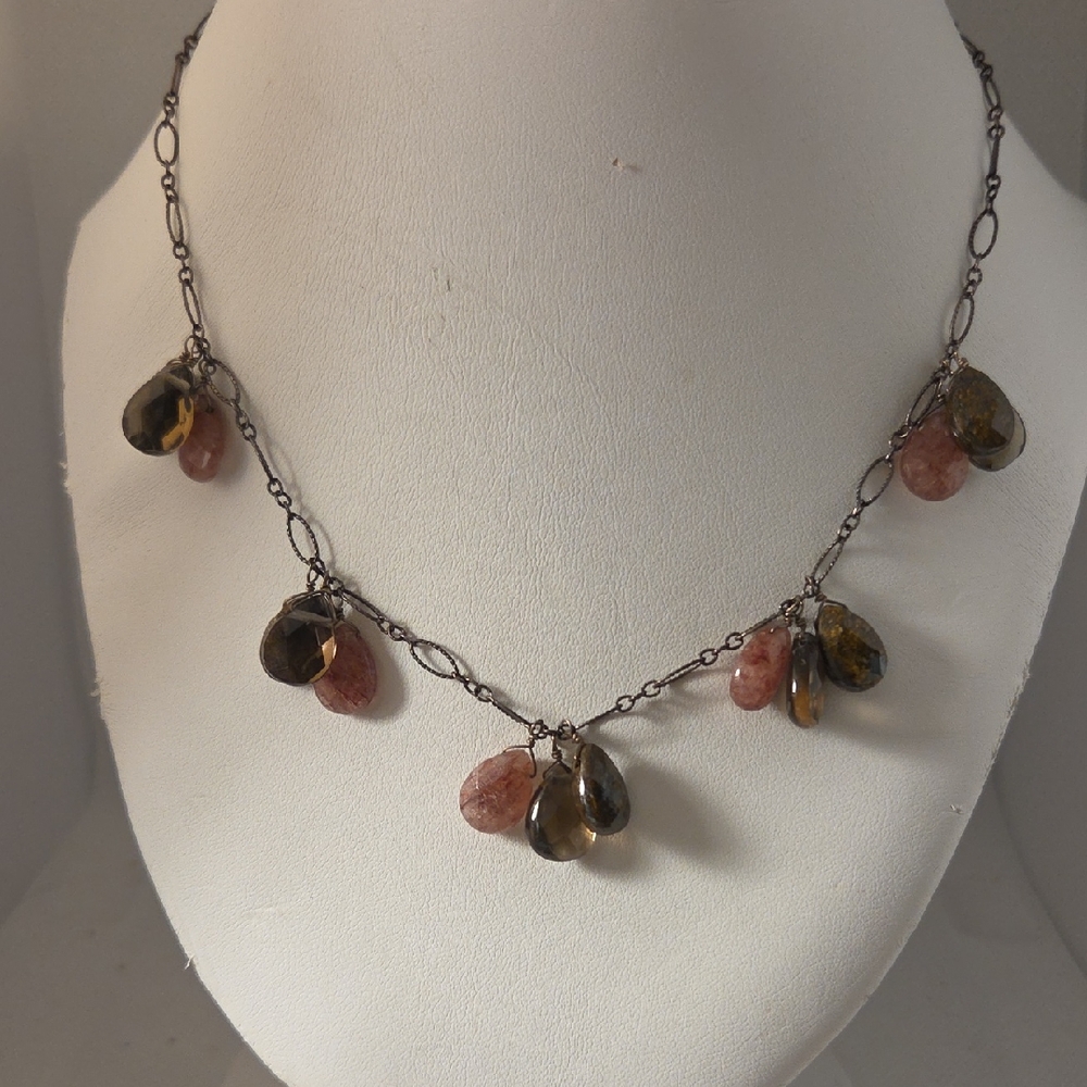 Elegant Multi-Color Gemstone Necklace